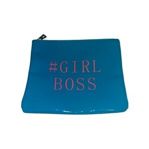 Teal & Pink #GIRL BOSS Zip Pouch
